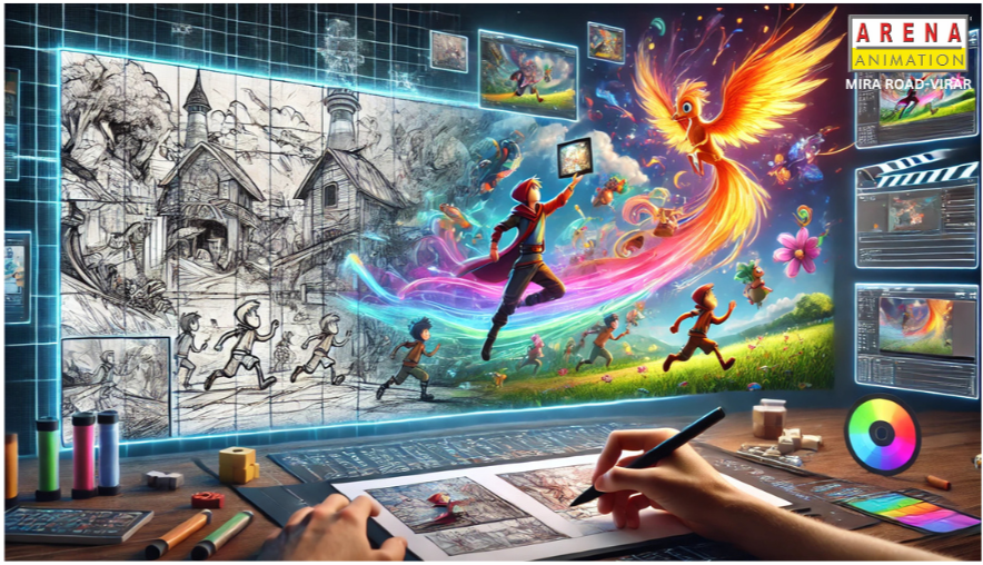 Discover how animation comes to life, from initial idea to final screen production.