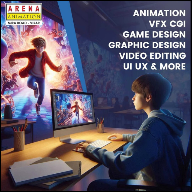 Discover the daily journey of a multimedia student at Arena Animation and explore the creative world of animation, VFX, and graphic design.